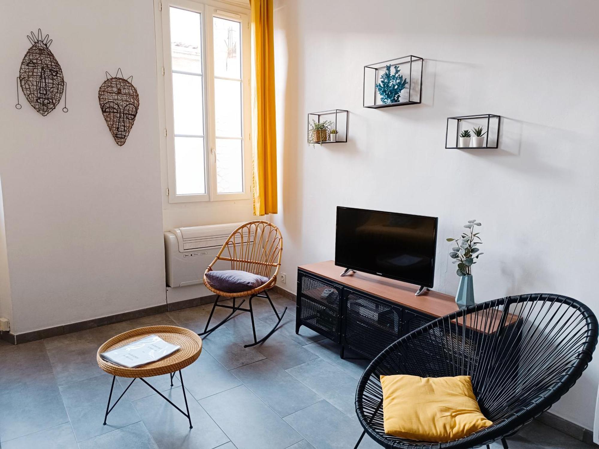 Grand 2 Pieces Renove Climatise, Vieil Antibes, Proche Port Apartment ภายนอก รูปภาพ